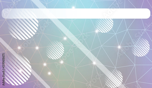 Modern geometrical abstract background with triangles, line, circle, space for text elements Template for wallpaper, interior design, decoration, scrapbooking page. Vector illustration.