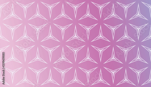 Modern Pattern With Curved Line. Geometric Elements. Blurred Gradient Background. Design For Screen, Presentation, Wallpaper. Holiday Object. Vector Illustration