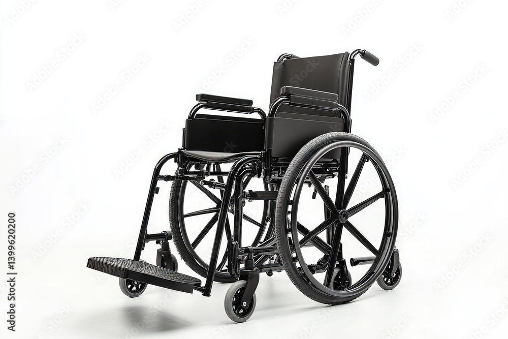 Fototapeta premium Modern wheelchair, black