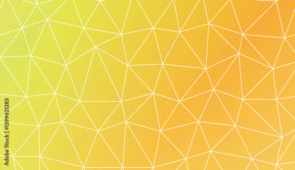 Modern geometrical abstract background with polygonal elements For interior wallpaper, smart design, fashion print. Vector illustration. Creative gradient color.