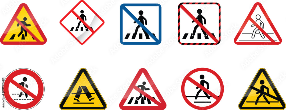 No crossing symbol icon vector file No crossing symbol icon vector file
