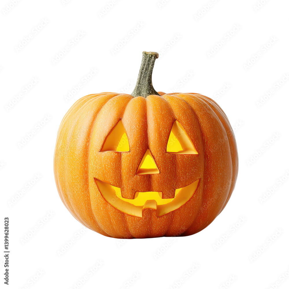 Jack o' lantern pumpkin with a smiling face, illuminated from within. Halloween concept. Jack o' lantern pumpkin with a smiling face, illuminated from within. Halloween concept.