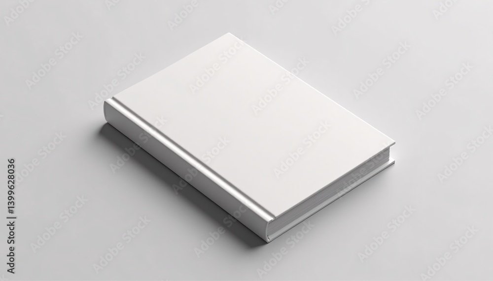 Hardcover novel mock up lying flat with glossy cover detailing, no text, no logo. - 1 Hardcover novel mock up lying flat with glossy cover detailing, no text, no logo. - 1