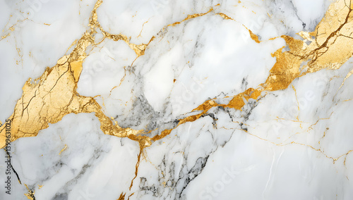 Marble texture with golden veins