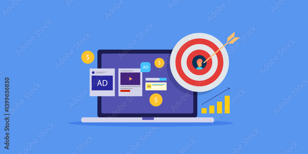 Paid media advertising, target online audience with social media ads, search marketing PPC strategy and video advertising, increase customer acquisition graph. Paid media advertising, target online audience with social media ads, search marketing PPC strategy and video advertising, increase customer acquisition graph.