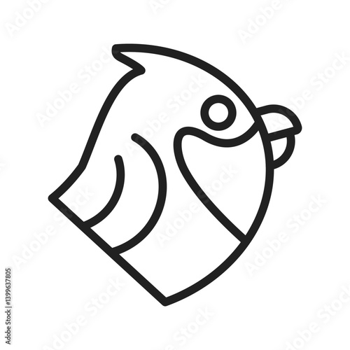 Bird icon vector image. Suitable for mobile apps, web apps and print media.