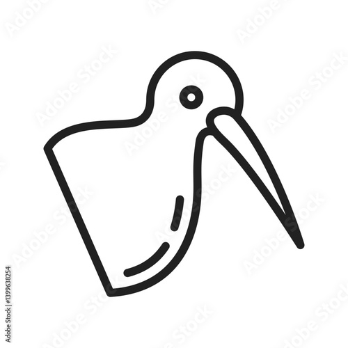 Kiwi icon vector image. Suitable for mobile apps, web apps and print media.