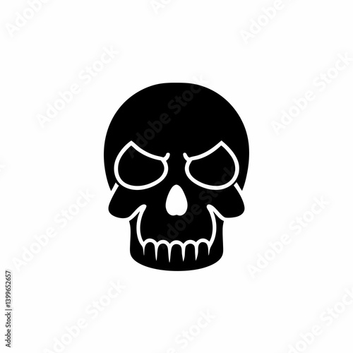 creative details Skull Icon Vector Illustration 