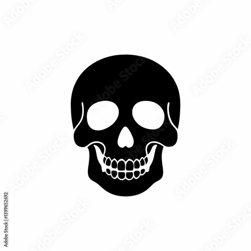 creative details Skull Icon Vector Illustration 