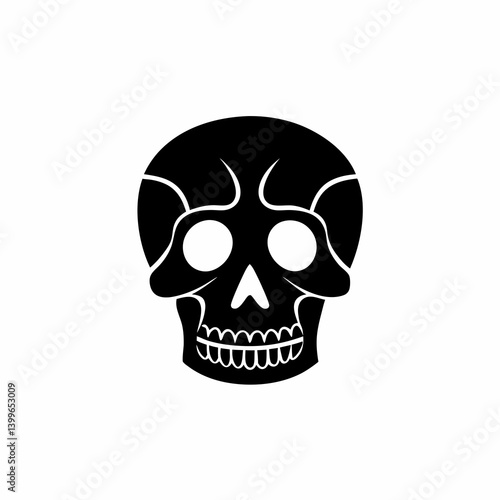 creative details Skull Icon Vector Illustration 