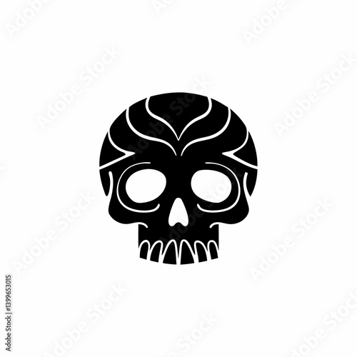 creative details Skull Icon Vector Illustration 