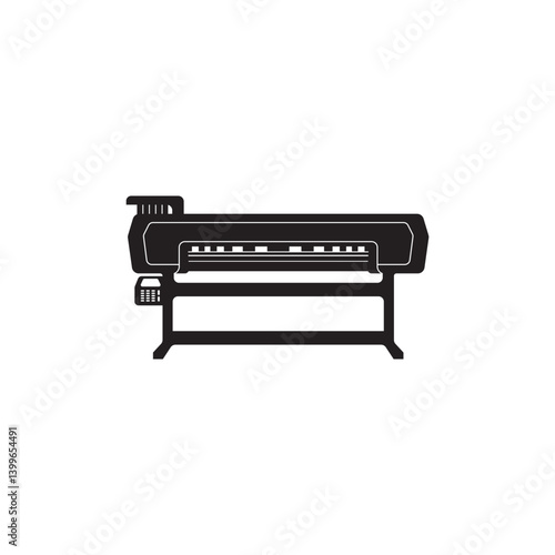 Large printer icon isolated vector graphics