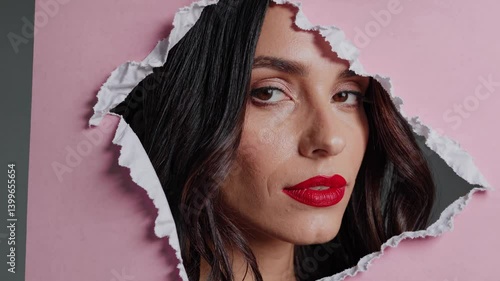 The Woman Behind Torn Paper