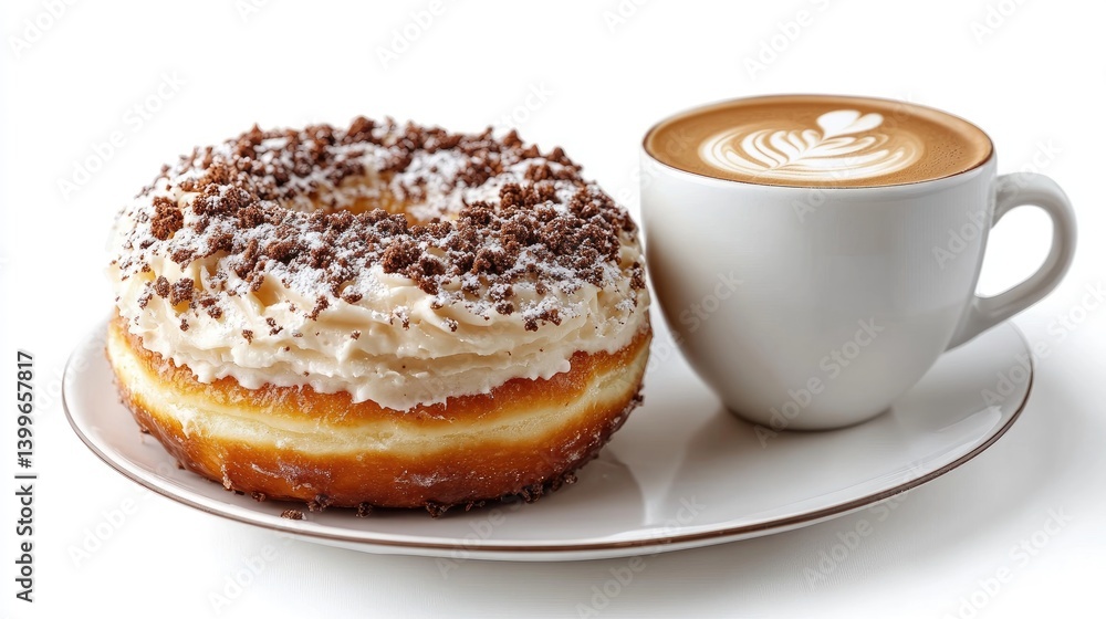 Donut and coffee Donut and coffee