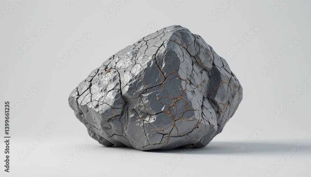 3d rock in white background 3d rock in white background