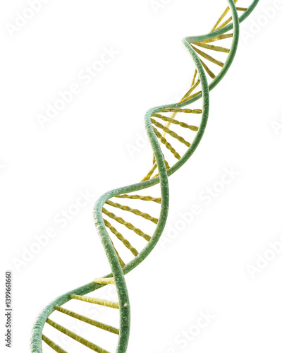 Canvas Print 3d render of dna structure abstract background
