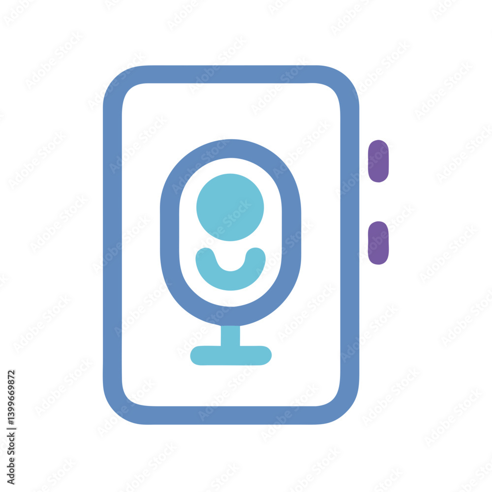 Audio Recorder Icon Representing Sound Recording, Media, and Digital Audio Audio Recorder Icon Representing Sound Recording, Media, and Digital Audio