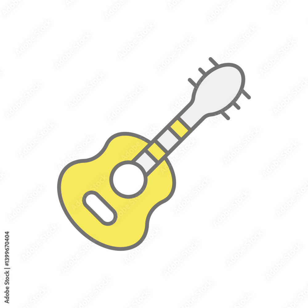 Guitar icon vector stock illustration Guitar icon vector stock illustration