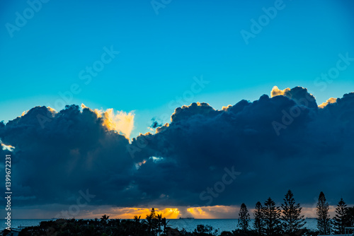 sturmwollen über der sunshine Coast in Queensland, australien