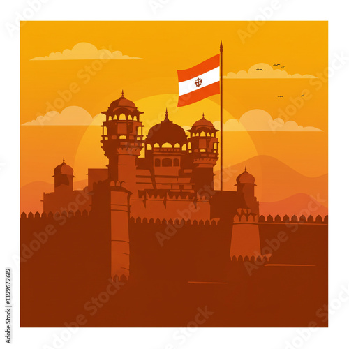 Majestic Fort Landscape for...