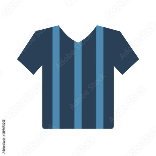 Referee Jersey Icon Representing Sports, Officiating, and Game Regulation