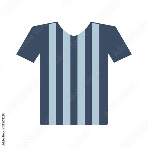 Referee Jersey Icon Representing Sports, Officiating, and Game Regulation