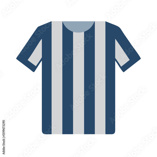 Referee Jersey Icon Representing Sports, Officiating, and Game Regulation