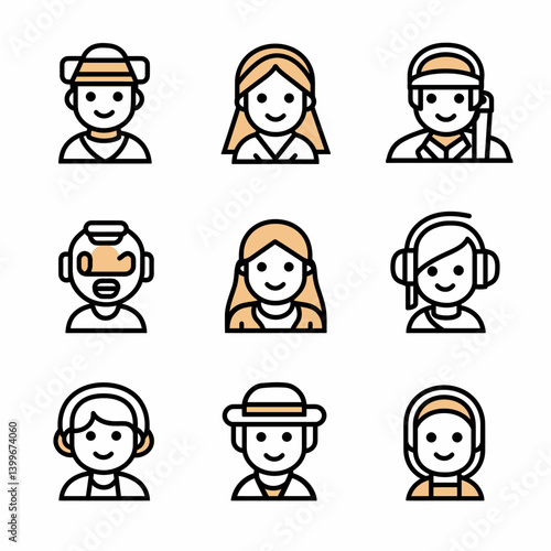 Avatar People Icons Set