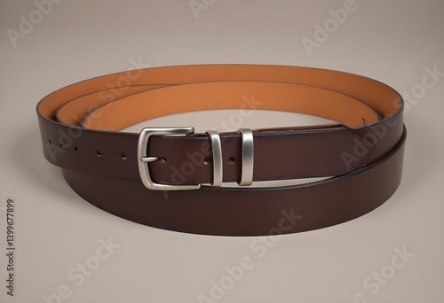 brown leather belt