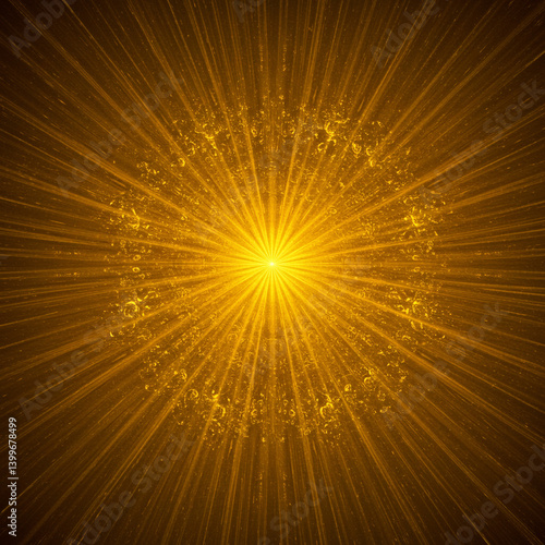Exploding Golden Starburst ...