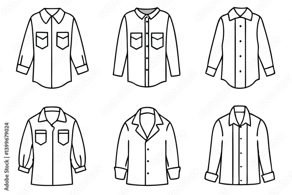 Chambray Line Art Simple Elegant Design Illustration Chambray Line Art Simple Elegant Design Illustration