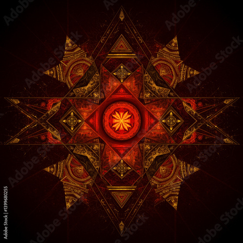 Vibrant Abstract Mandala wi...