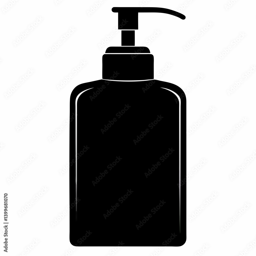 black plastic bottle black plastic bottle