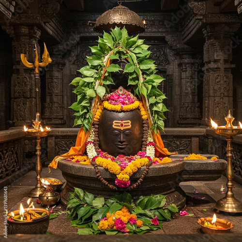 Traditional Shiva Lingam Se...