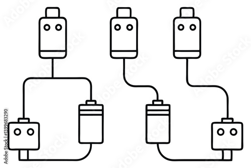 chargeboost flow line art power enhancement abstract style