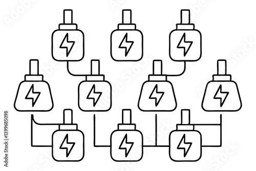 Chargeboost Tap Line Art Logo for Electronics Industry