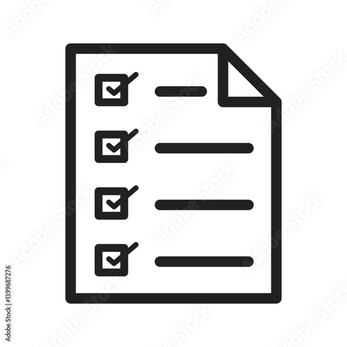 Ballot Paper icon vector image. Suitable for mobile apps, web apps and print media.