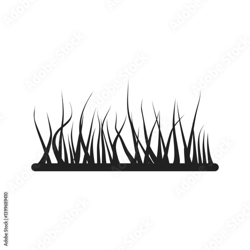 Grass icon vector image. Suitable for mobile apps, web apps and print media.