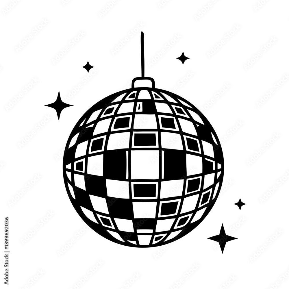 disco ball icon, disco ball silhouette vector illustration-simple silhouette illustration of disco ball, perfect for disco ball logos and icons disco ball icon, disco ball silhouette vector illustration-simple silhouette illustration of disco ball, perfect for disco ball logos and icons