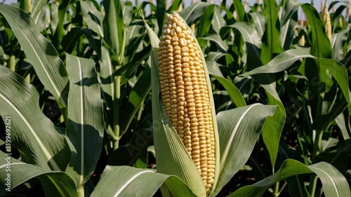 The Corn Plant in Field