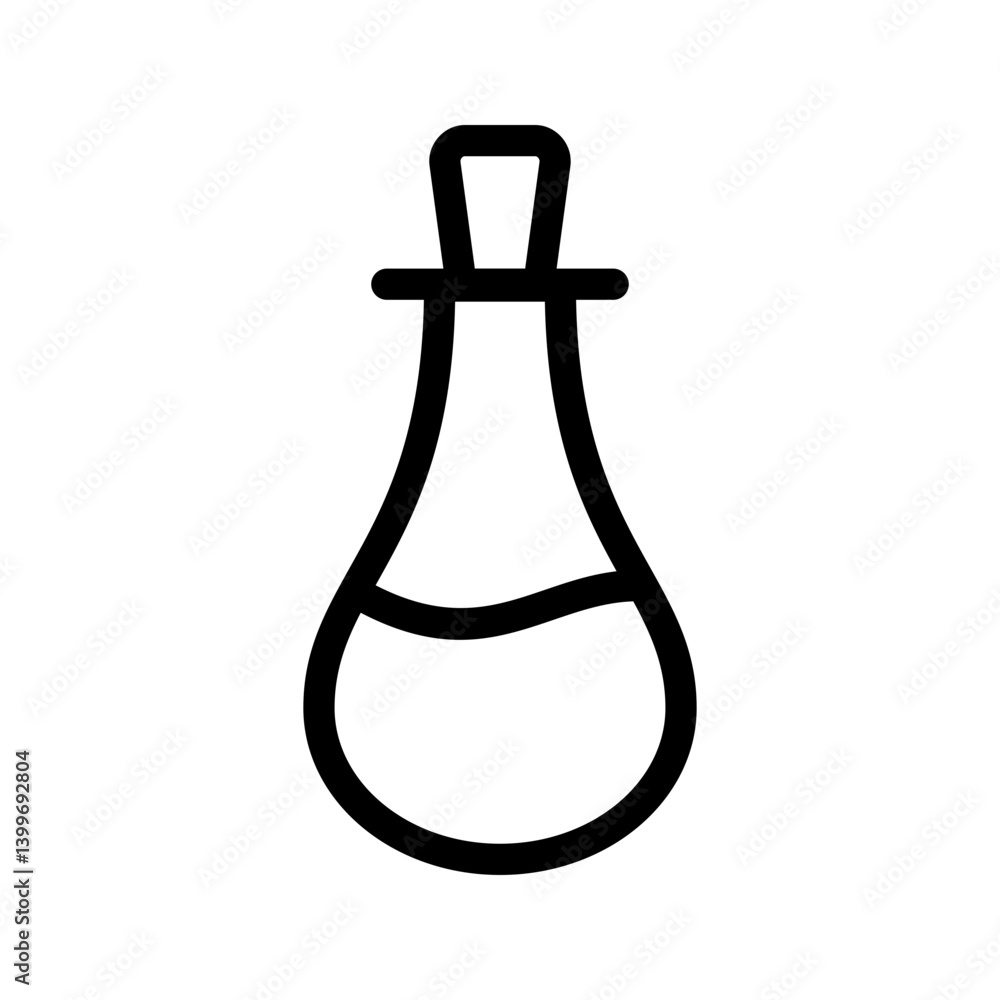 Flask icon vector image. Suitable for mobile apps, web apps and print media. Flask icon vector image. Suitable for mobile apps, web apps and print media.