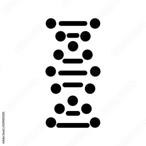 Genes icon vector image. Suitable for mobile apps, web apps and print media.