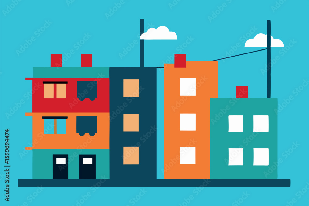 vector illustration of a modern building vector illustration of a modern building