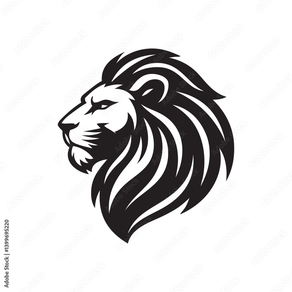 Fototapeta premium lion head vector