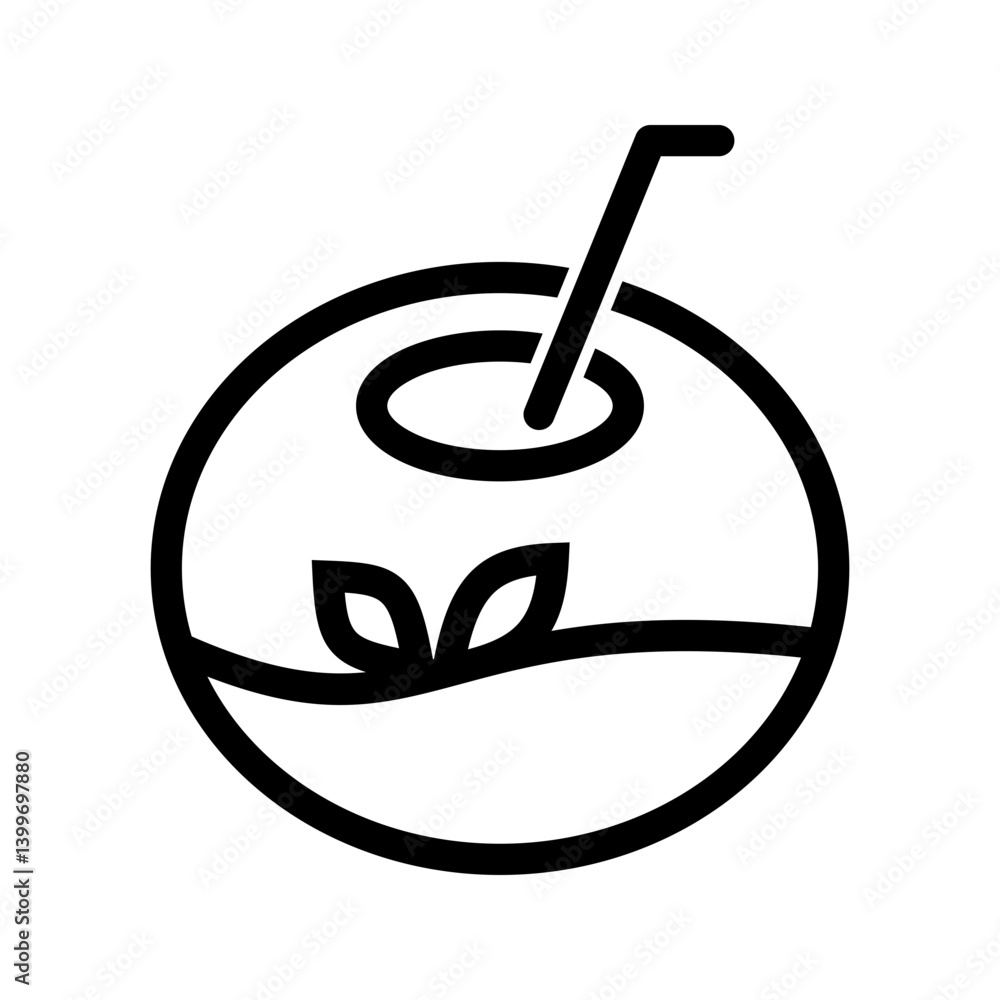 Herbal Drink icon vector image. Suitable for mobile apps, web apps and print media. Herbal Drink icon vector image. Suitable for mobile apps, web apps and print media.