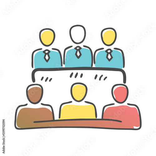 board of directors icon, board of directors vector illustration-simple illustration of board of directors, perfect for board of directors logos and icons