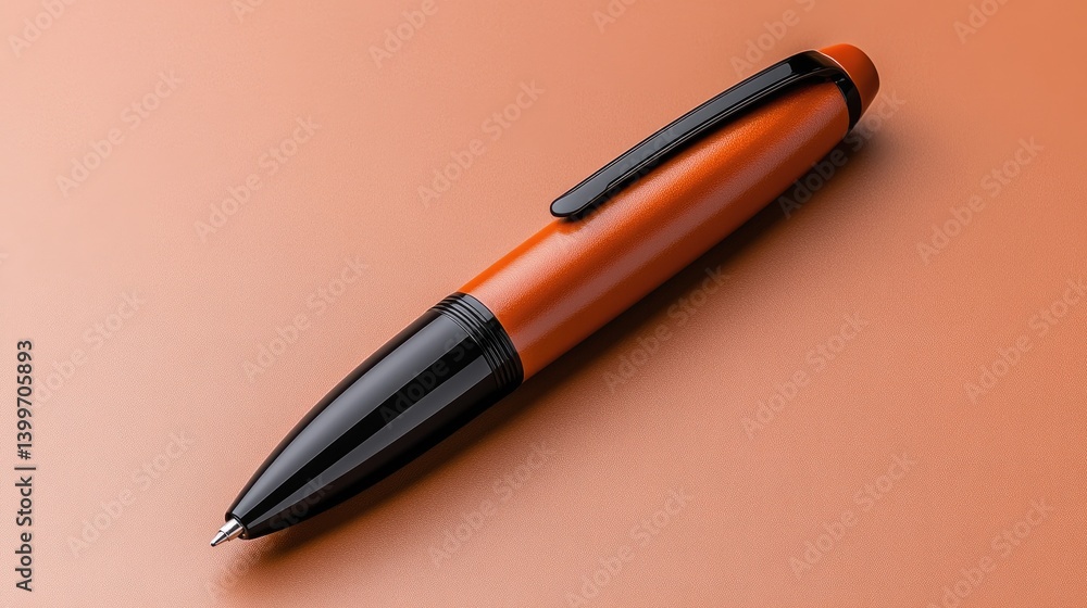 A pen designed as a single cylinder with no visible clip A pen designed as a single cylinder with no visible clip