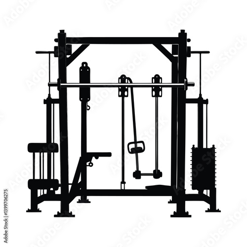 gym equipment vector illustration