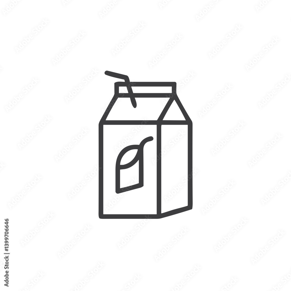 Juice Box Icon for Food Apps, Beverage Menus, Kids Content, School Lunch Graphics, Picnic Illustrations and Healthy Drink Marketing Juice Box Icon for Food Apps, Beverage Menus, Kids Content, School Lunch Graphics, Picnic Illustrations and Healthy Drink Marketing