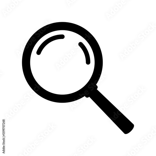 Magnifying glass icon. Search icon.